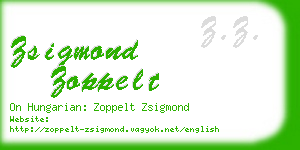 zsigmond zoppelt business card